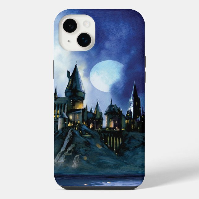 Harry Potter Castle | Hogwarts at Night iPhone Case (Back)
