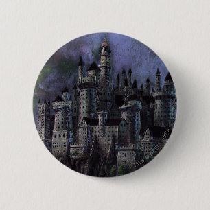Harry Potter Castle   Magnificent Hogwarts 6 Cm Round Badge
