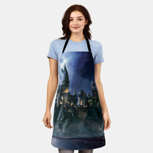 Harry Potter Castle   Moonlit Hogwarts Apron