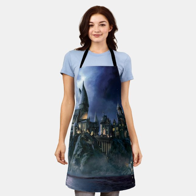 Harry Potter Castle | Moonlit Hogwarts Apron (Worn)