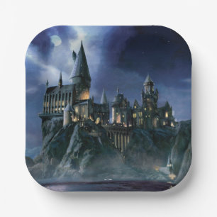 Harry Potter Castle   Moonlit Hogwarts Paper Plate