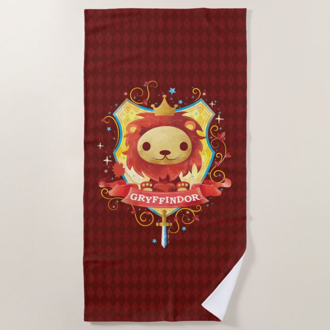 Harry Potter | Charming GRYFFINDOR™ Crest Beach Towel (Front)