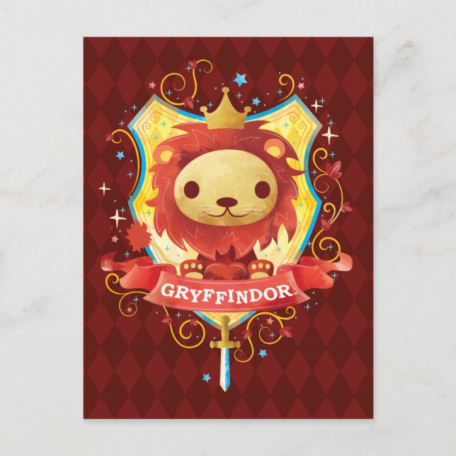 Harry Potter | Charming GRYFFINDOR™ Crest Postcard (Front)