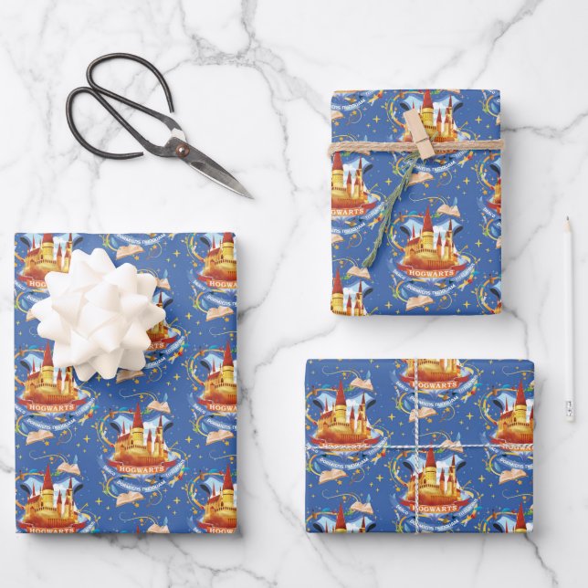 Harry Potter | Charming HOGWARTS™ Castle Wrapping Paper Sheet (Front)
