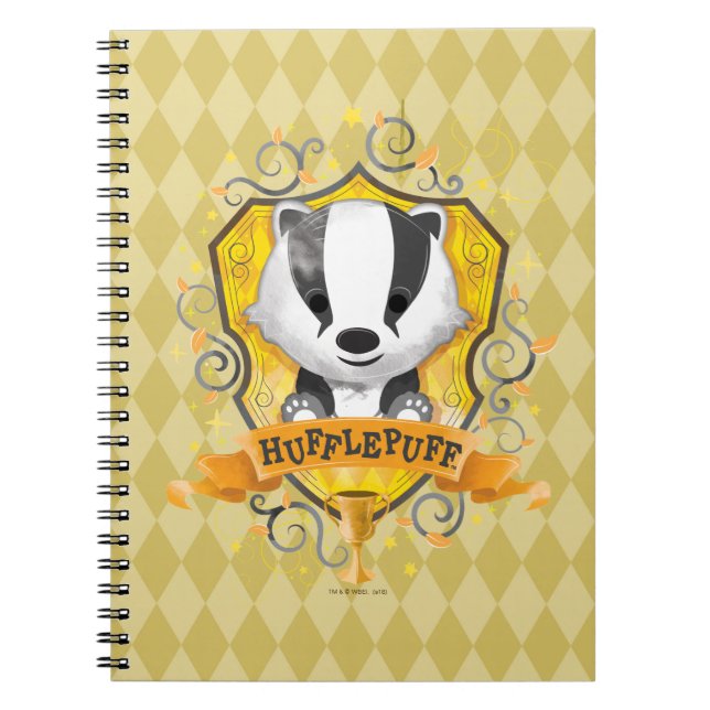 Harry Potter | Charming HUFFLEPUFF™ Crest Notebook (Front)