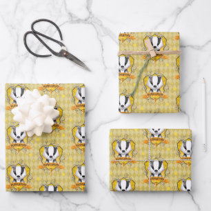 Harry Potter   Charming HUFFLEPUFF™ Crest Wrapping Paper Sheet