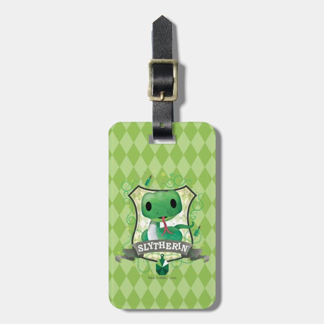 Harry Potter | Charming SLYTHERIN™ Crest Luggage Tag (Front Vertical)