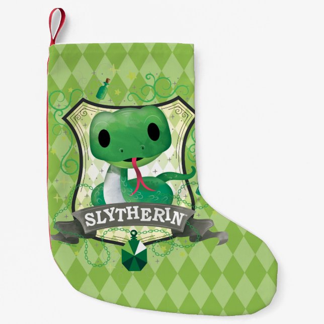 Harry Potter | Charming SLYTHERIN™ Crest Small Christmas Stocking (Front)