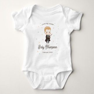 Harry Potter Chibi Draco Malfoy Wizard Baby Shower Bodysuit