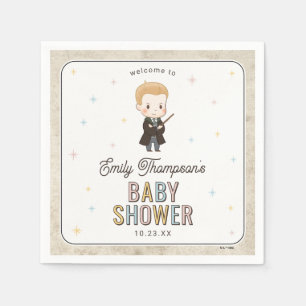 Harry Potter Chibi Draco Malfoy Wizard Baby Shower Napkin