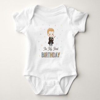 Harry Potter Chibi Draco Malfoy Wizard Birthday Baby Bodysuit