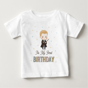 Harry Potter Chibi Draco Malfoy Wizard Birthday Baby T-Shirt