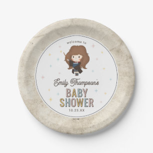 Harry Potter Chibi Hermione Wizard Baby Shower Paper Plate