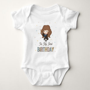 Harry Potter Chibi Hermione Wizard Birthday Baby Bodysuit