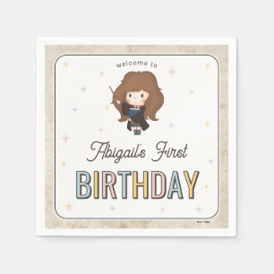 Harry Potter Chibi Hermione Wizard Birthday Napkin