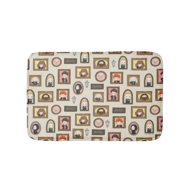 HARRY POTTER™ Chibi Picture Frame Pattern Bath Mat (Front)