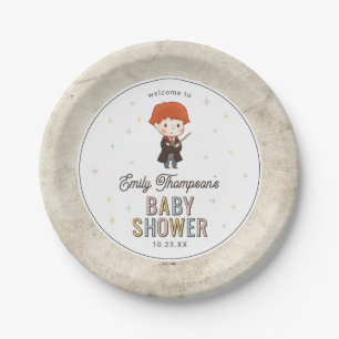 Harry Potter Chibi Ron Weasley Wizard Baby Shower Paper Plate