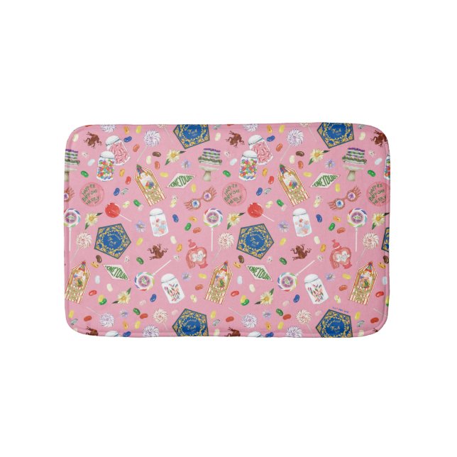 HARRY POTTER™ | Chocolate Frogs & Candy Pattern Bath Mat (Front)