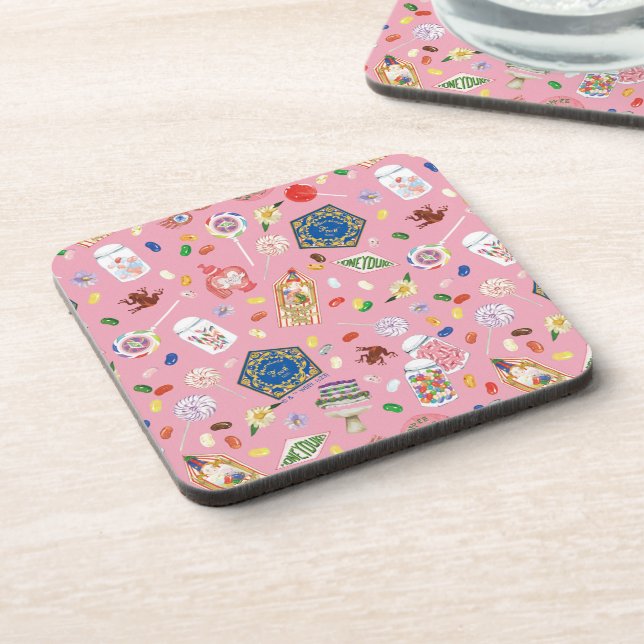 HARRY POTTER™ | Chocolate Frogs & Candy Pattern Coaster (Left Side)