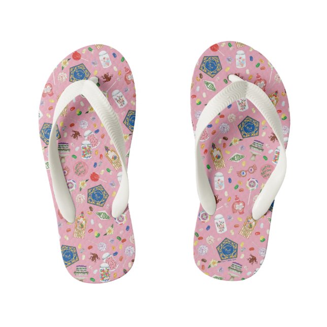 HARRY POTTER™ | Chocolate Frogs & Candy Pattern Kid's Jandals (Footbed)