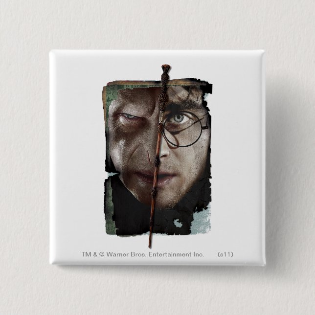 Harry Potter Collage 10 15 Cm Square Badge (Front)