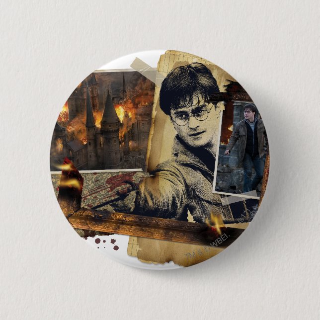 Harry Potter Collage 7 6 Cm Round Badge (Front)