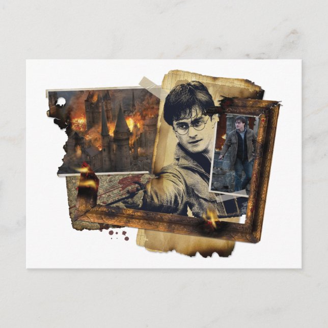 Harry Potter Collage Postcard (Front)