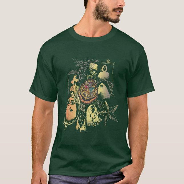 Harry Potter | Colourful Hogwarts Crest T-Shirt (Front)