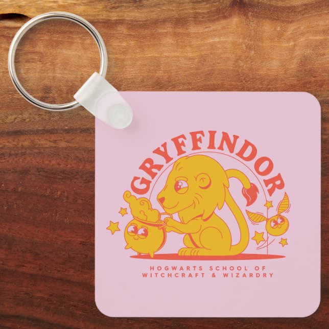 HARRY POTTER™ | Cute GRYFFINDOR™ Hogwarts School Key Ring (Front)