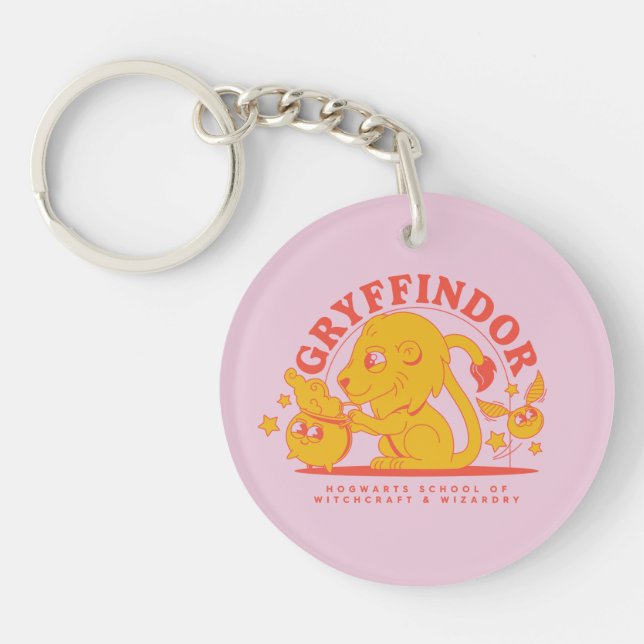 HARRY POTTER™ | Cute GRYFFINDOR™ Hogwarts School Key Ring (Front)