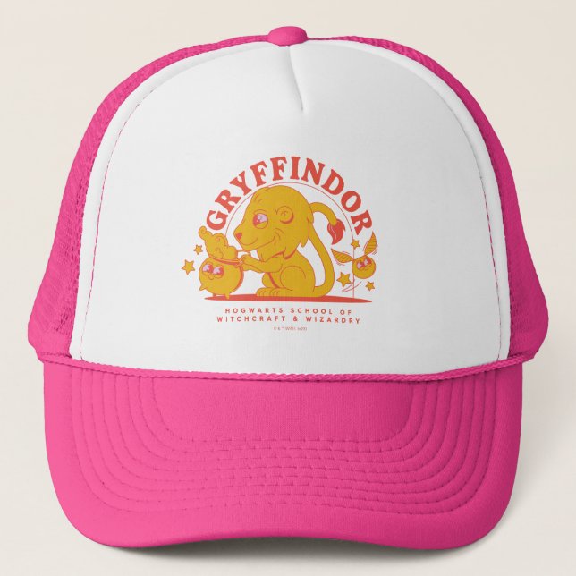 HARRY POTTER™ | Cute GRYFFINDOR™ Hogwarts School Trucker Hat (Front)
