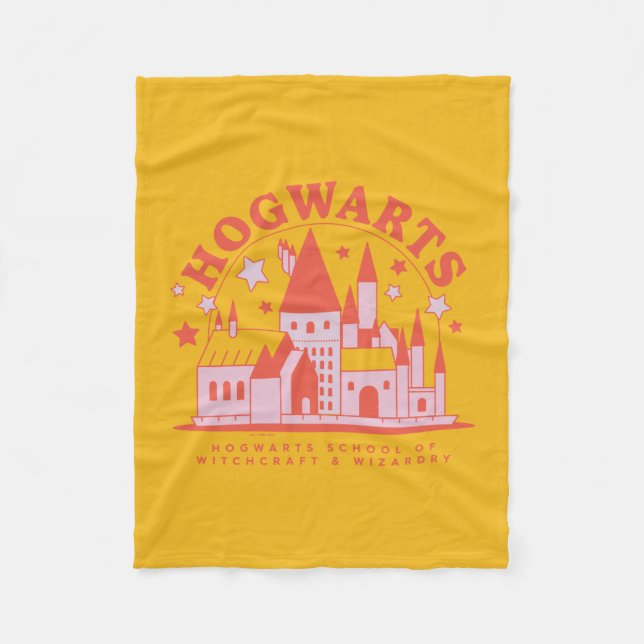 HARRY POTTER™ | Cute HOGWARTS™ School Fleece Blanket (Front)
