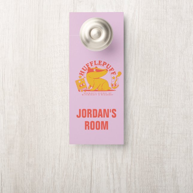 HARRY POTTER™ | Cute HUFFLEPUFF™ Door Hanger (On Knob)
