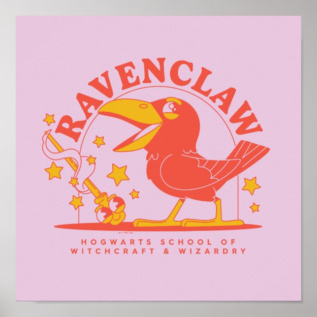 HARRY POTTER™ | Cute RAVENCLAW™ Hogwarts School Poster (Front)