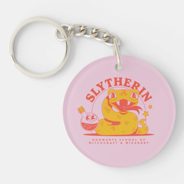 HARRY POTTER™ | Cute SLYTHERIN™ Hogwarts School Key Ring (Front)