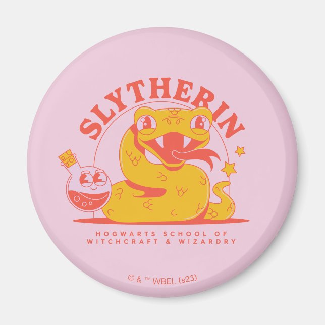 HARRY POTTER™ | Cute SLYTHERIN™ Hogwarts School Magnet (Front)