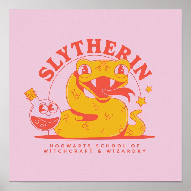 HARRY POTTER™ | Cute SLYTHERIN™ Hogwarts School Poster (Front)