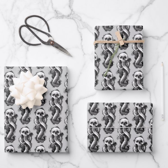 Harry Potter | Dark Mark Watercolor 2 Wrapping Paper Sheet (Front)