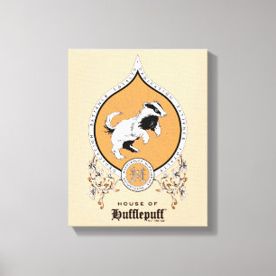 HARRY POTTER™   Delicate Sketch HUFFLEPUFF™ Crest Canvas Print
