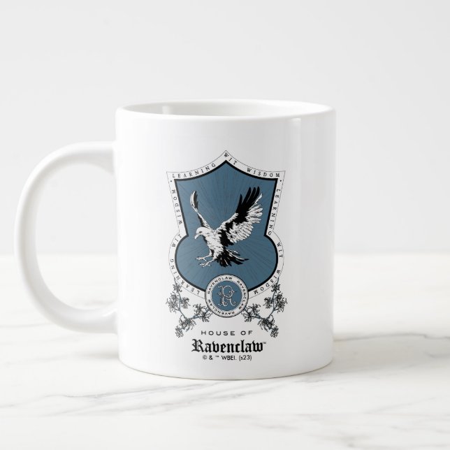 HARRY POTTER™ | Delicate Sketch RAVENCLAW™ Crest Large Coffee Mug (Left)