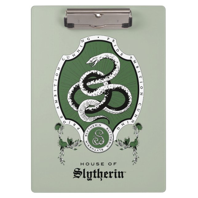 HARRY POTTER™ | Delicate Sketch SLYTHERIN™ Crest Clipboard (Front)