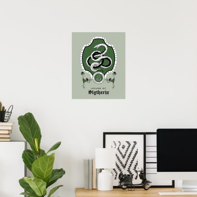 HARRY POTTER™ | Delicate Sketch SLYTHERIN™ Crest Poster (Home Office)