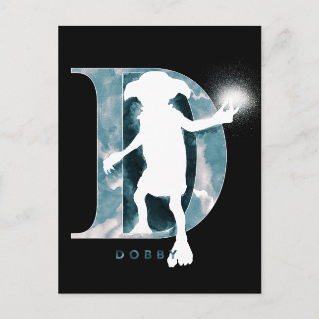 Harry Potter | Dobby Character Watercolor Postcard (Front)