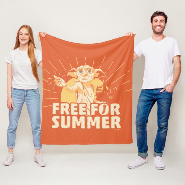 HARRY POTTER™ | Dobby Free For Summer Fleece Blanket (In Situ)