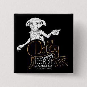 Harry Potter Dobby Has No Master 15 Cm Square Badge
