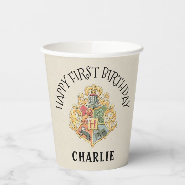 Harry Potter First Birthday Paper Cups (Left)
