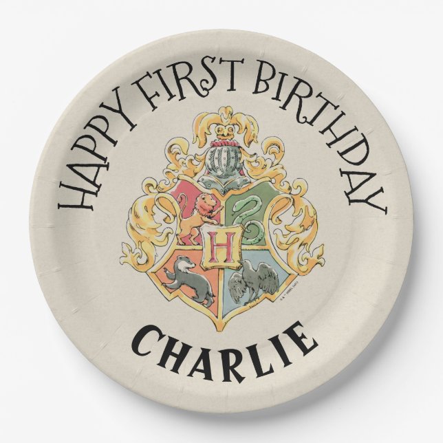 Harry Potter First Birthday Paper Plate (Front)