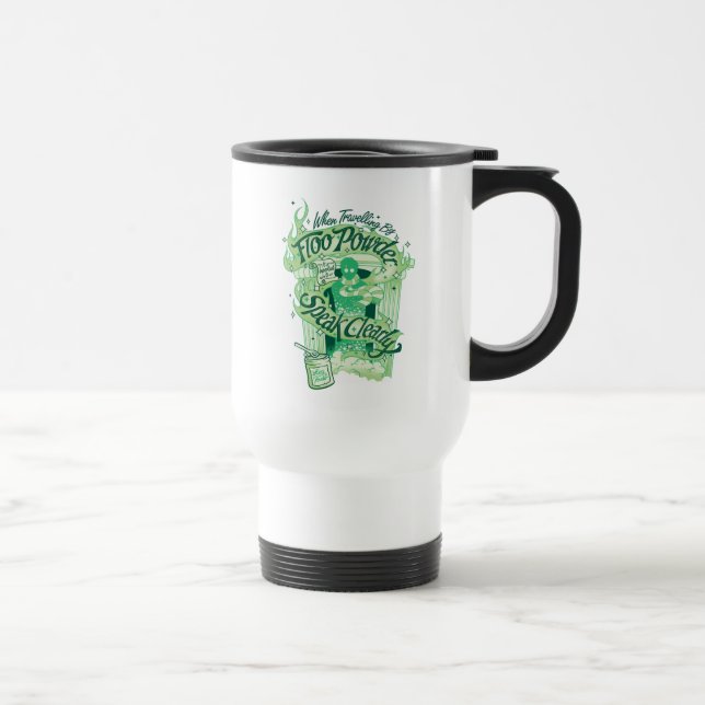 Harry Potter | Floo Powder Typography Graphic Travel Mug (Right)