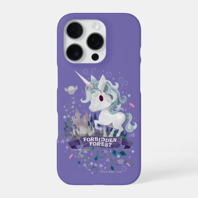 Harry Potter | Forbidden Forest Unicorn Graphic iPhone Case (Back)