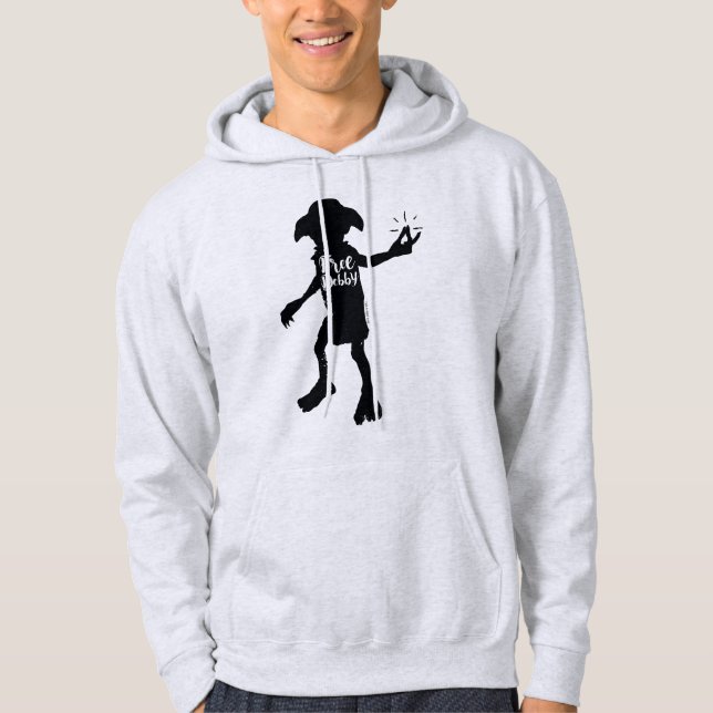 Harry Potter | "Free Dobby" Silhouette Typography Hoodie (Front)